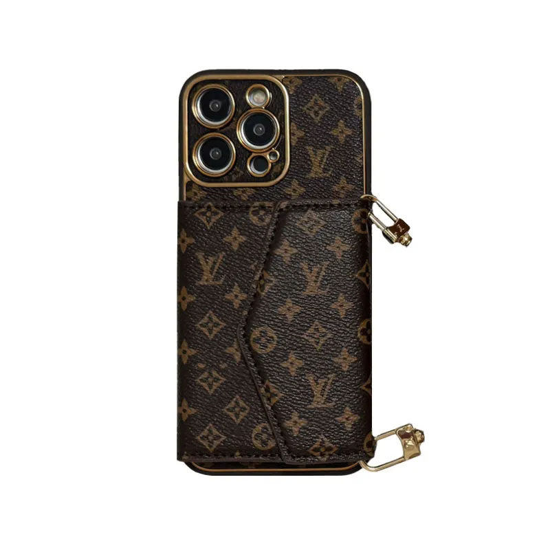 モノグラムiPhoneケース カードホルダー&ストラップ付き- FQB241719