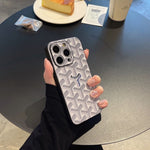 GD 白い革のiPhone ケース -SJK240807