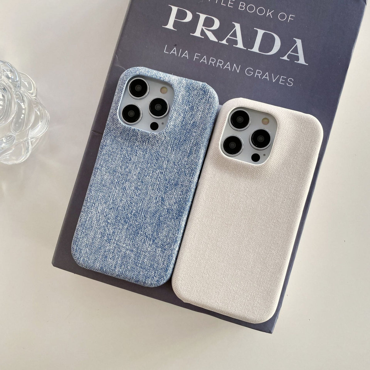 デニムiPhoneケースブルー NZ240528