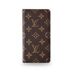 高級手帳型 モノグラムiPhoneケース カードホルダー付き-OKHYL002