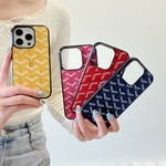 GD革のiPhone ケース黄色(Magsafe)-CXK241423