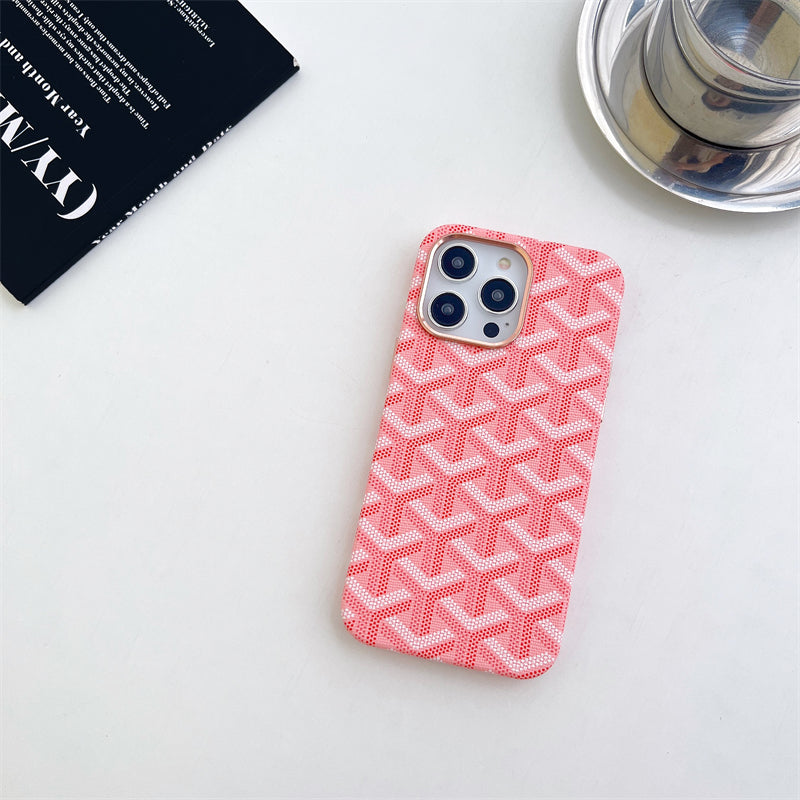 GDピンク革のiPhoneケース(Magsafe)