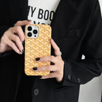 GD黄色革のiPhoneケース-FL231004