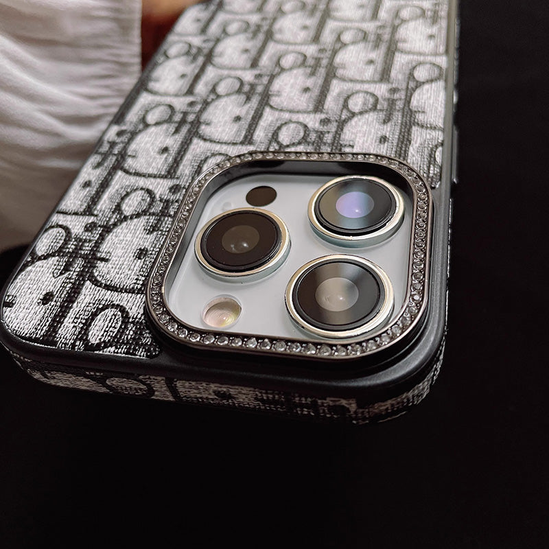 CDダイヤモンドレザーiPhoneケース -ZSK240513