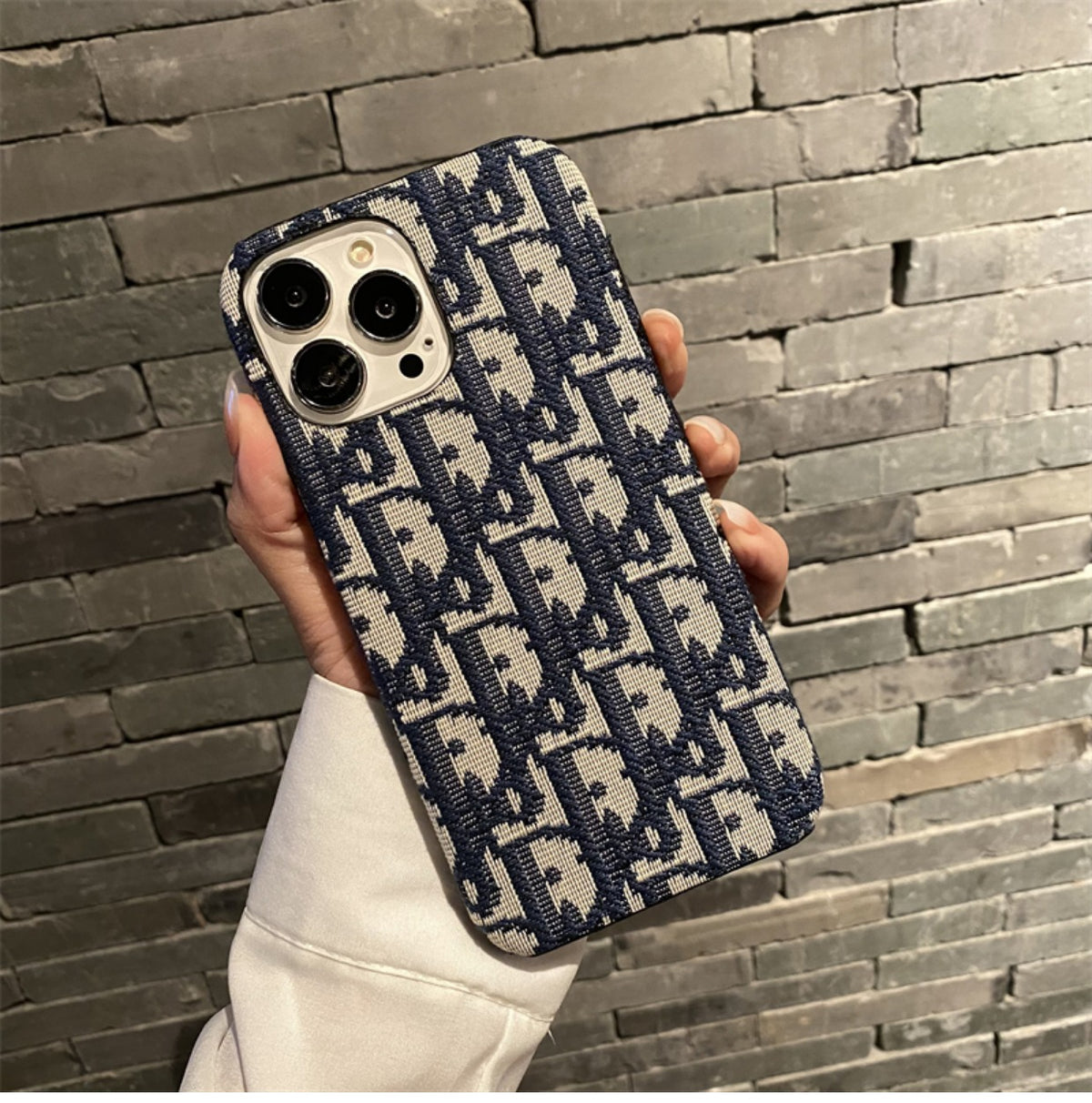 CDブルークラシックiPhoneケース-ファブリック-GDK240315