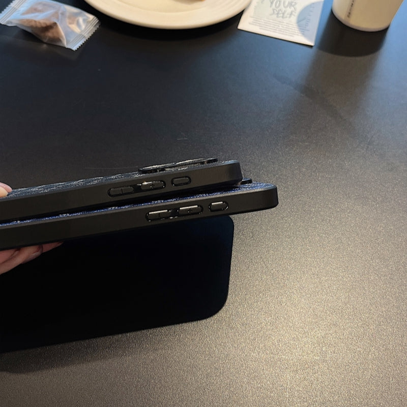 高級なGDブラックiPhoneケース-OKGD002