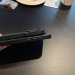 GD 黒い革のiPhone ケース -SJK240807