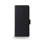 手帳型黒いレザーiPhoneケース カードホルダー(Magsafe) -YYT241531