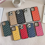 GD革のiPhone ケース黄色(Magsafe)-CXK241423