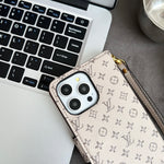 レザー フォリオ モノグラム iPhoneケース(カードホルダー&ストラップ付き)-OKHYL001