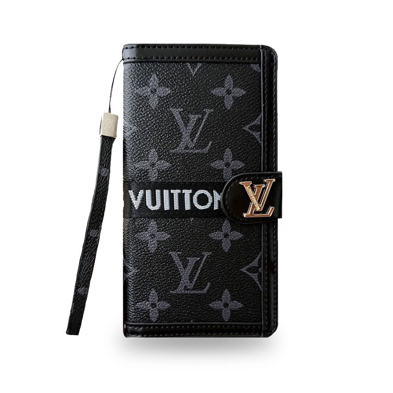 クラシックレザー フォールド モノグラム iPhoneケース(カード・紙幣ホルダー付き)-OKMTY001