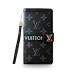 クラシックレザー フォールド モノグラム iPhoneケース(カード・紙幣ホルダー付き)-OKMTY001