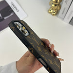 エレガントレザーのMonogram iPhoneケース大印刷-OKLV024