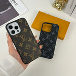 エレガントレザーのMonogram iPhoneケース大印刷-OKLV024