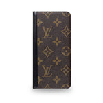 プレミアムレザー モノグラム iPhoneケース 大きな印刷(カード収納・コインポケット付き/ビッグプリント-OKHYL004