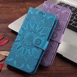 Cレザー青いiPhoneケース 手帳型カードホルダー-XYH241415