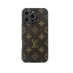 エレガントなMonogramiPhoneケース 黒印刷-OKLV020