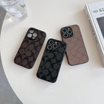 高級感のあるCHライトブラウンの iPhoneケース-OKCH003