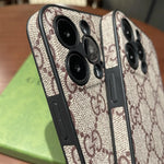 ラグジュアリーなGGブラウン iPhoneケース-OKGG002