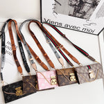 ラグジュアリー フォリオ モノグラム iPhoneケース(カードホルダー&クロスボディストラップ付き)-OKMTY002