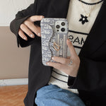 CDグレーiPhoneケース-カードケース-KKY240115