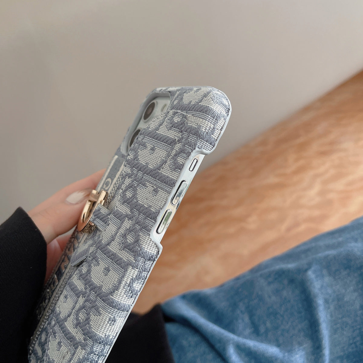 CDグレーiPhoneケース-カードケース-KKY240115