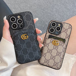 クラシック黒いGG iPhonesケースとカードケース -KBK240425