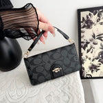 CH黒のレザーiPhoneフラップケース,カードケース付き-PTK241622