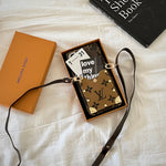 モノグラムiPhoneケース-カード収納とストラップ付き-QBS240113