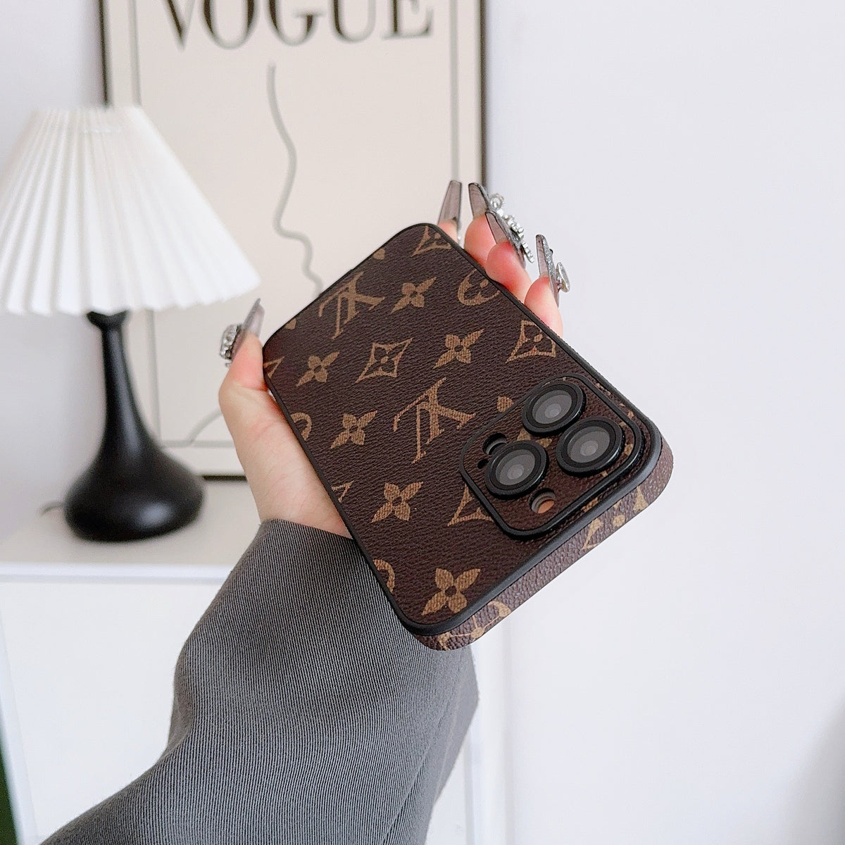 エレガントなMonogramビッグモノグラム iPhoneケース-OKLV003