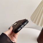 クラシカルMonogram ビッグプリント カードポケット一体型 iPhoneケース-OKLV002