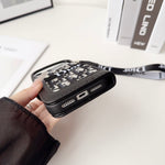 上品CD ウォレットフォールド式 iPhoneケース 黒-OKCD001