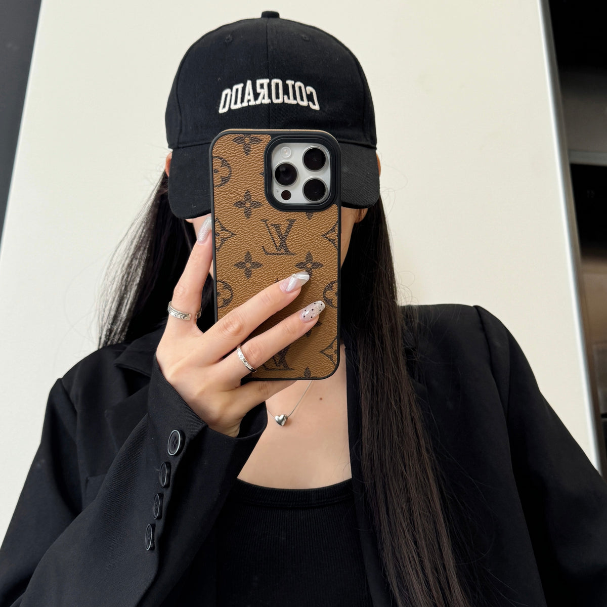 クラシックなMonogramイエロー柄 iPhoneケース-OKLV001