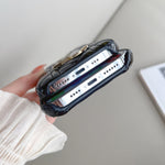 CDのレザーブラックの iPhoneケース-WJ240513