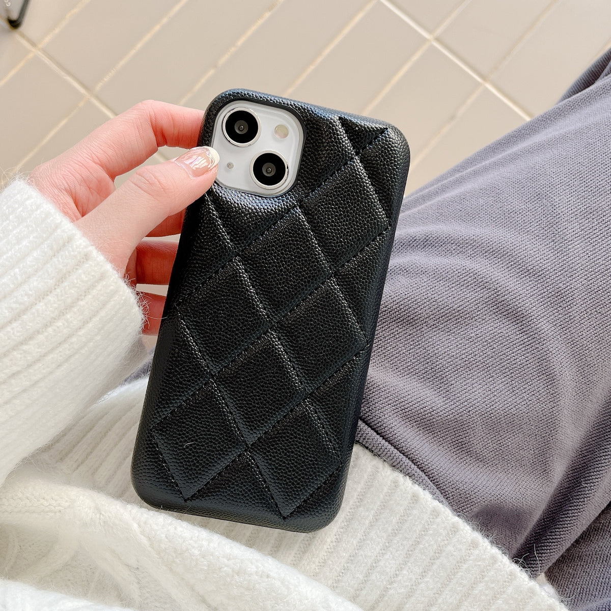 CCブラックiPhoneケース-PGKDZS241415