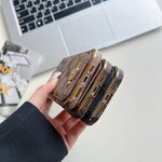 CH革の茶色iPhoneケースとカードケース-KB241651