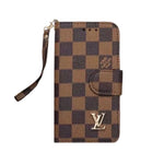 クラシックフォリオ モノグラム iPhoneケース 大きな印刷(ウォレット&ストラップ付き/ビッグプリント)-OKLB001