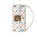 プレミアムレザー フォリオ モノグラム iPhoneケース（ウォレット＆ストラップ付き）-OKMTY003