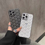 GD 白い革のiPhone ケース -SJK240807