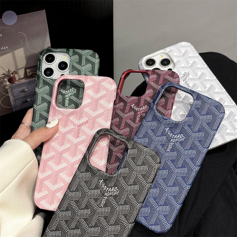 GD iPhone ケースピンクの革-YBK241523