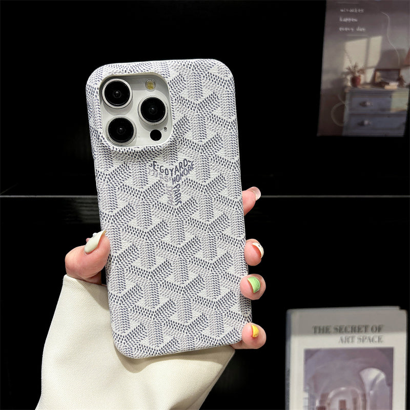 GD iPhone ケース白い革-YBK241523