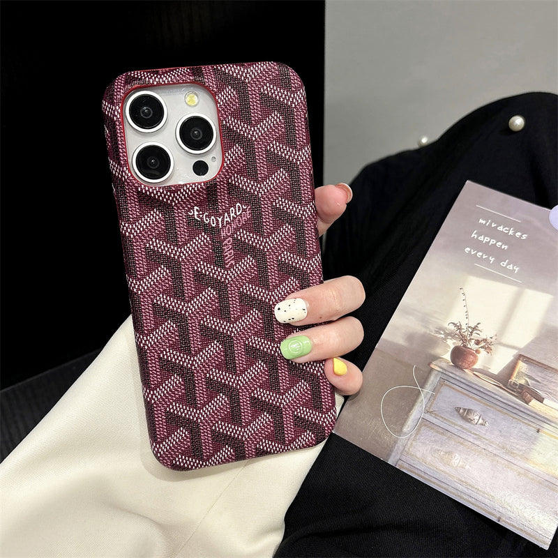 GD iPhone ケース赤い革-YBK241523