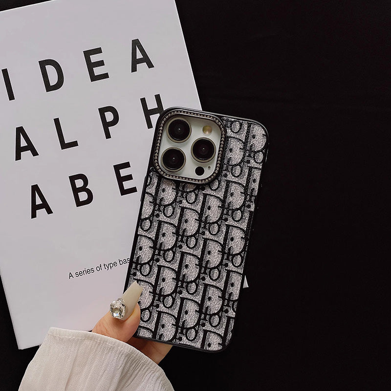 CDダイヤモンドレザーiPhoneケース -ZSK240513