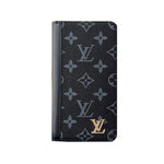 高級レザー手帳型ウォレットiPhoneケース（ビッグプリント）-OKLB004