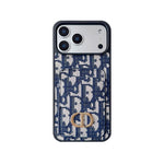 高級感CD カード収納一体型 iPhoneケース 黒-OKCD003