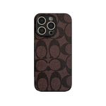 高級感のあるCHライトブラウンの iPhoneケース-OKCH003