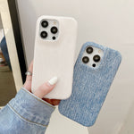 デニムiPhoneケースブルー NZ240528