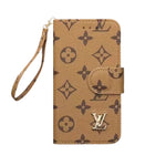 クラシックフォリオ モノグラム iPhoneケース 大きな印刷（ウォレット＆ストラップ付き／ビッグプリント）-OKLB001