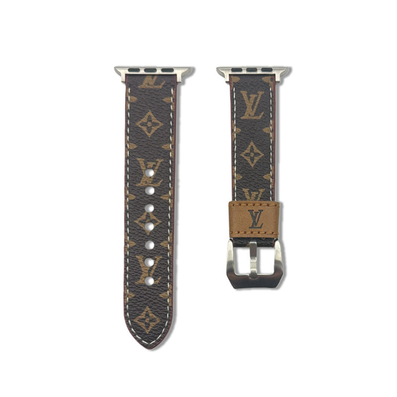 高級感のあるMonogram iPhone Apple Watch用バンド 小きな印刷-OKLV030