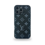 エレガントなMonogramiPhoneケース 黒印刷-OKLV020